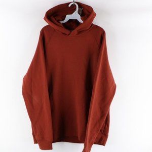 Banana Republic Burnt Orange Fleece Hoodie Sweatshirt
